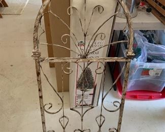 #149	Iron Wall Art - White-washed - 42" Tall x 22	 $45.00 
