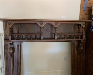 #154	Wood Mantel w/Spindles - Outside - 58x10 Inside 38x36	 $250.00 
