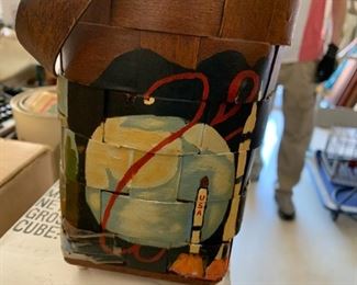 #155	Wooden Purse w/Hand-Painted Huntsville Scenes  	 $40.00 
