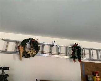 #160	aluminum Extension Ladder w/Supports - 24Ft. 	 $100.00 
