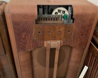 #165	RCA Radio (as is cabinet) - 27x12x41	 $50.00 
