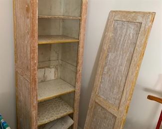 #172	Wood Free-Standing Cabinet w/5 Wood Shelves (as is condition) - 19x14x68	 $40.00 
