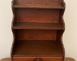 #175	Wooden Display Cabinet w/1 drawer - 13.5x8x19	 $30.00 

