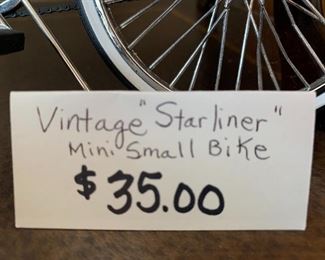 #201	Vtg. "Starliner" Mini-Small Bike - 	 $35.00 
