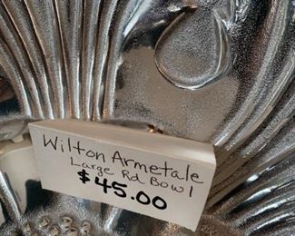 #205	Wilton Armetale Lg. Red Bowl	 $45.00 
