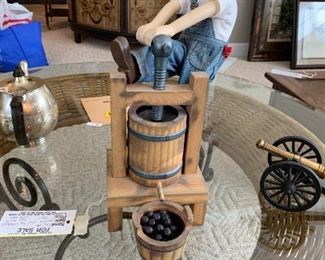 #207	Wine Press Worker w/2 Buckets	 $45.00 
