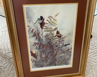 #215	Nuthatch Bird Print Signed & Numbered C. McClung  77/450	 $75.00 
