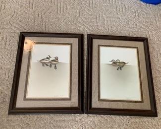 #216	(2) Prints of Ducks by Larry Martin 790/950 - sold as a pair	 $100.00 
