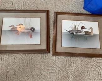 #217	Prints of 2 Duck Prints by Larry Martin  584/900 (2) sold as a set	 $100.00 
