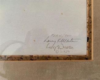 #217	Prints of 2 Duck Prints by Larry Martin  584/900 (2) sold as a set	 $100.00 
