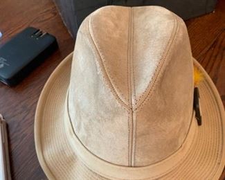 #218	(2) Dobbs Hats Size 7 1/8   Tan hat $20,  	 $20.00 
