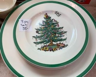 #221	Spode - 4 dinner, 4 salad Plates	 $35.00 
