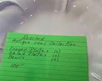 #231	Roscher Ant. Leaf Collection - 12 pcs.	 $100.00 
