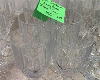 #234	Gorham 8 pc "Lady Anne" Ice Tea Glasses	 $150.00 
