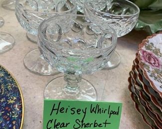 #236	Heisey Whirlpool Clear Sherbet - 5 pc	 $25.00 
