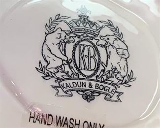 Kaldun & Bogle Lettuce Punch Bowl w/underplate	 $30.00 
