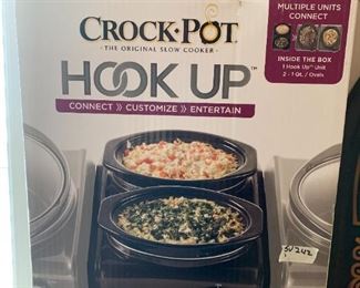 #241	Crock-Pot Hook-ups - 1 - 2 quart Round 	 $30.00 
#242	Crock-Pot Hook-ups - 2 - 1quart Round	 $60.00 
#243	Crock-Pot Hook-ups - 1 3.5Qt. Oval 	 $60.00 
