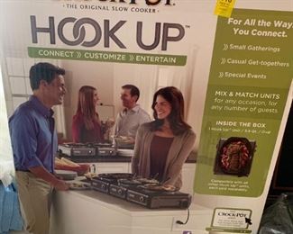 #241	Crock-Pot Hook-ups - 1 - 2 quart Round 	 $30.00 
#242	Crock-Pot Hook-ups - 2 - 1quart Round	 $60.00 
#243	Crock-Pot Hook-ups - 1 3.5Qt. Oval 	 $60.00 
