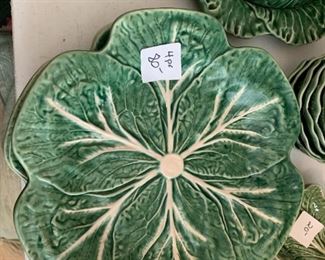#249	Bordallo Pinneiro Portugal china set of 4 10.5" Dinner Plates  (2)  $80 each	 $160.00 
