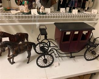 #270	Byers Choice 1 horse & Carriage 	 $75.00 
