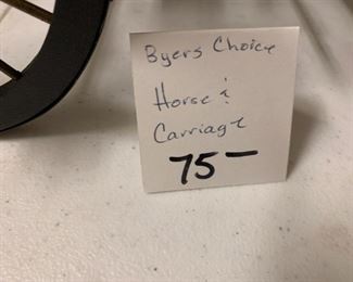 #270	Byers Choice 1 horse & Carriage 	 $75.00 
