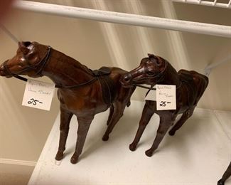#271	Byers Choice 2 Horses - Made of Leather w/saddle	 $50.00 
