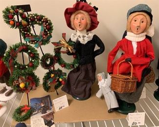 #275	Byers Choice Lady Selling Wreaths & Nanny & Baby	 $45.00 
