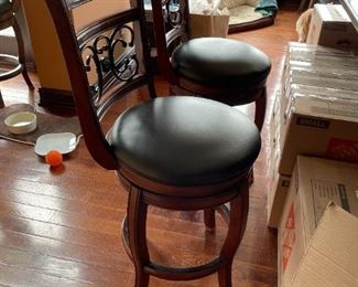 . . . two of a set of bar stools