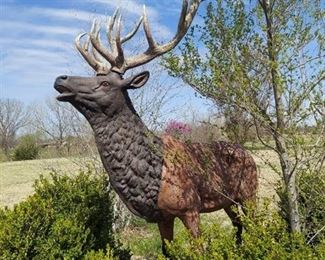 Cast Aluminum Elk Statue