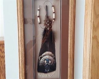 Painted Feather in Frame
