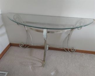 Glass Top Sofa Table