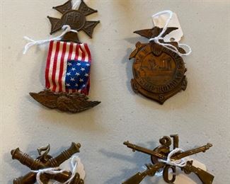 Vintage military pins 