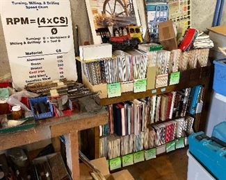 Magazines live steam, machinist, model engineer. Books