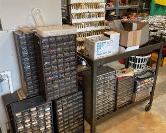 Two racks of blank keys