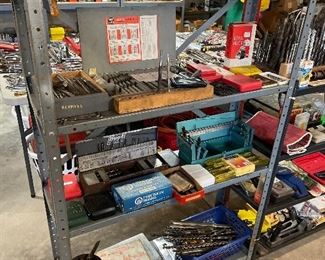 Lots of drillbits and tools