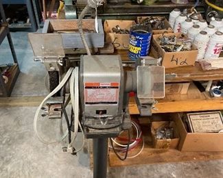 Craftsman grinder and stand.