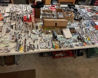 Power-Kraft socket set still in box. Par Dash X wrenches, Matco tools, Bonney, Apex, Proto.