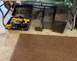 DeWalt tool set, SK toolbox,Kennedy toolbox.