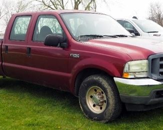 2004 Ford F-250 Pickup Truck, VIN # 1FTNW20L34EB06705, Mileage Showing On Odometer 277060