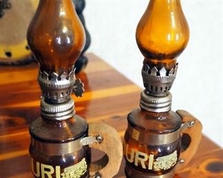 Olde Brooklyn Battery Operated Lantern, Miniature Oil Lamps, Boot Planter, Bear Clock, And More