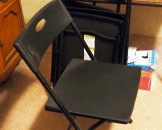 Folding Card Table, With Polyvinyl Folding Chairs, Qty 4