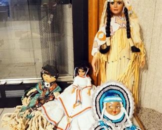 Timeless Collection Native American Doll, Limited #1262 of 5000, 27" Tall, Crotchet Sleepy Eye Doll, Native American Mop Doll, And Crotchet Doll Head
