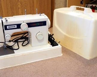Necchi Portable Sewing Machine, Model 3102FB, Includes Instruction Manual