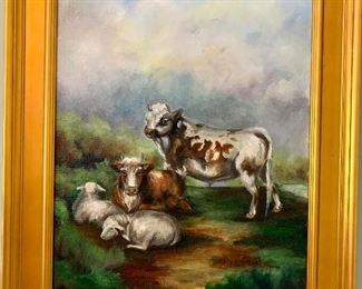 Oil on canvas painting