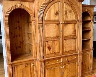 Entertainment unit. 8’7” wide, 2’7” deep, 7’9” tall