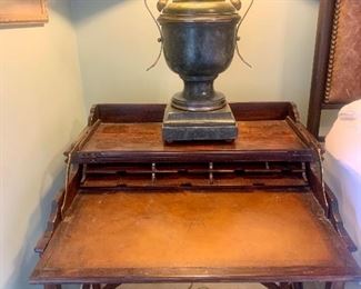 Theodore Alexander leather top writing desk