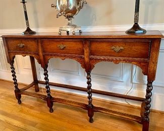 antique sideboard/console table