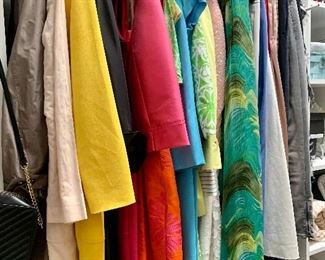 Just a sampling of ladies designer clothing. Size Small, 4 & 6. Brands: Escada, St. John, Carlisle, Lilly Pulitzer, Etcetera