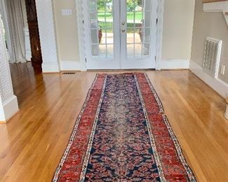 13’ by 42” Heriz runner (as is = lots of wear)