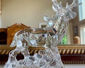 solid glass stag (marked PH)